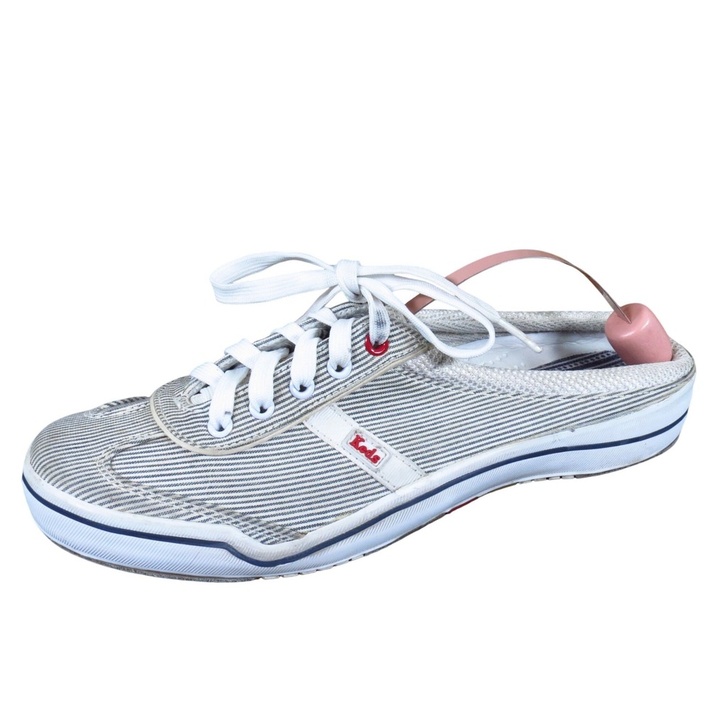 Keds Hampton Sport Women Casual Mule Sneaker Size 9.5 Walking Striped Fabric